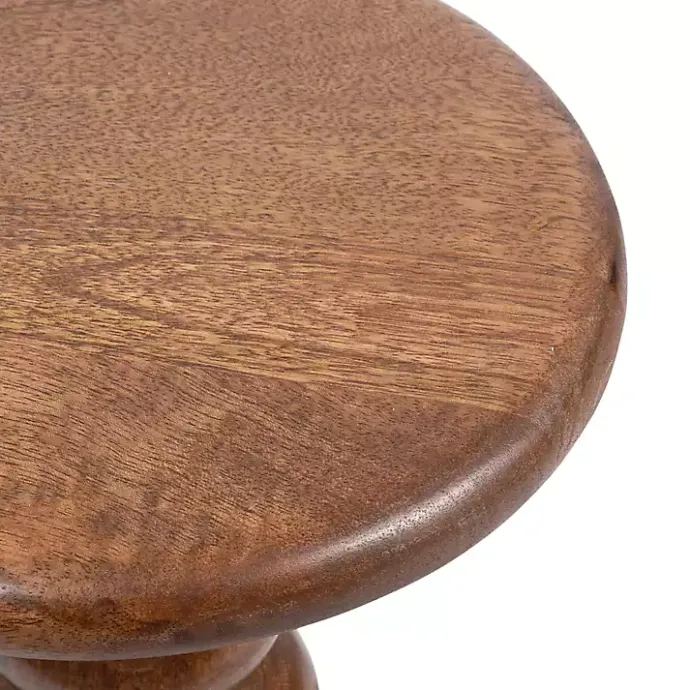 Clearance Kirklands Home Walnut Tirollo Accent Table Brown