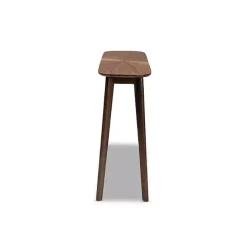 Clearance Kirklands Home Walnut Wood Frame Splayed Legs Console Brown