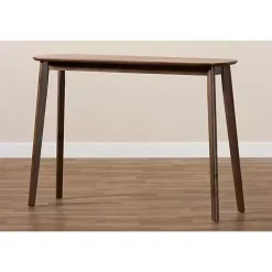 Clearance Kirklands Home Walnut Wood Frame Splayed Legs Console Brown