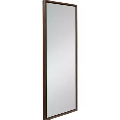 New Kirklands Home Walnut Evans Wood Panel Wall Mirror