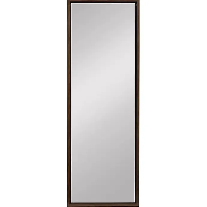 New Kirklands Home Walnut Evans Wood Panel Wall Mirror