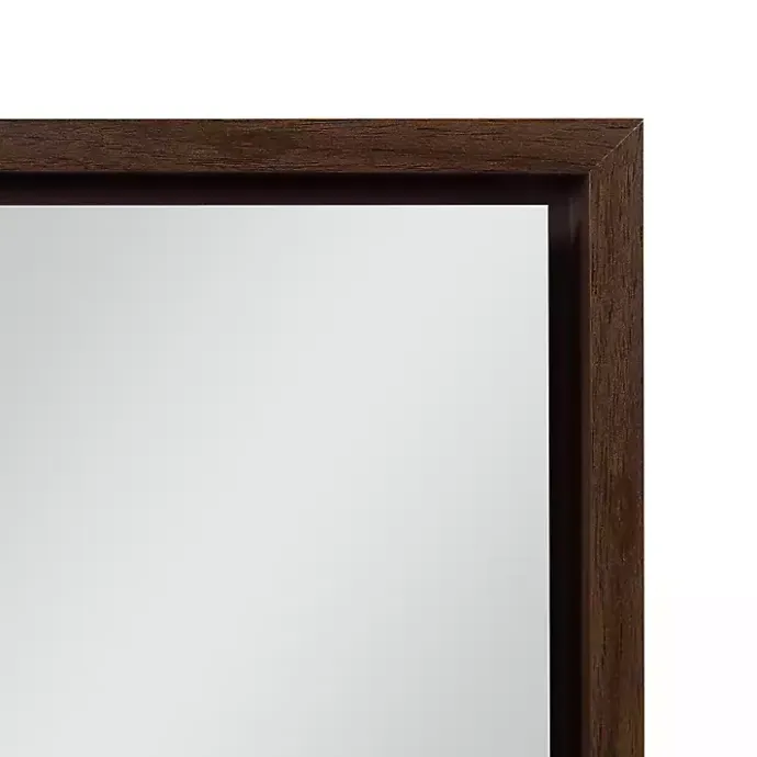 New Kirklands Home Walnut Evans Wood Panel Wall Mirror