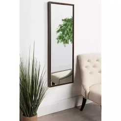 New Kirklands Home Walnut Evans Wood Panel Wall Mirror