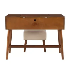 Online Kirklands Home Walnut Viola Flip-Top 2-pc. Vanity Set Brown
