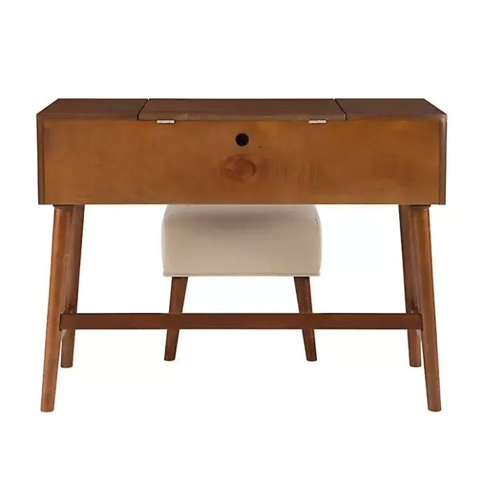 Online Kirklands Home Walnut Viola Flip-Top 2-pc. Vanity Set Brown