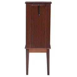 New Kirklands Home Walnut Wood 6-Drawer Maddie Jewelry Armoire Brown