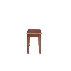 New Kirklands Home Walnut Wooden Dining Bench Brown