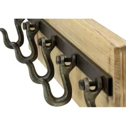 Sale Kirklands Home Warm Brown Industrial Iron Wall Hooks