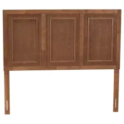 Best Kirklands Home Warm 3-Panel Wood Full Headboard Brown