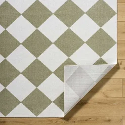 Best Kirklands Home Warm Gray Checkered Area Rug, 5x7
