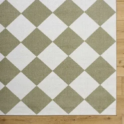 Best Kirklands Home Warm Gray Checkered Area Rug, 5x7