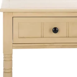 Outlet Kirklands Home Warm Natural 2- Drawer Samantha Console Table Tan