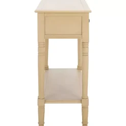 Outlet Kirklands Home Warm Natural 2- Drawer Samantha Console Table Tan