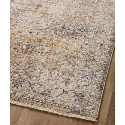 New Kirklands Home Warm Neutral Lucca Area Rug, 7x10