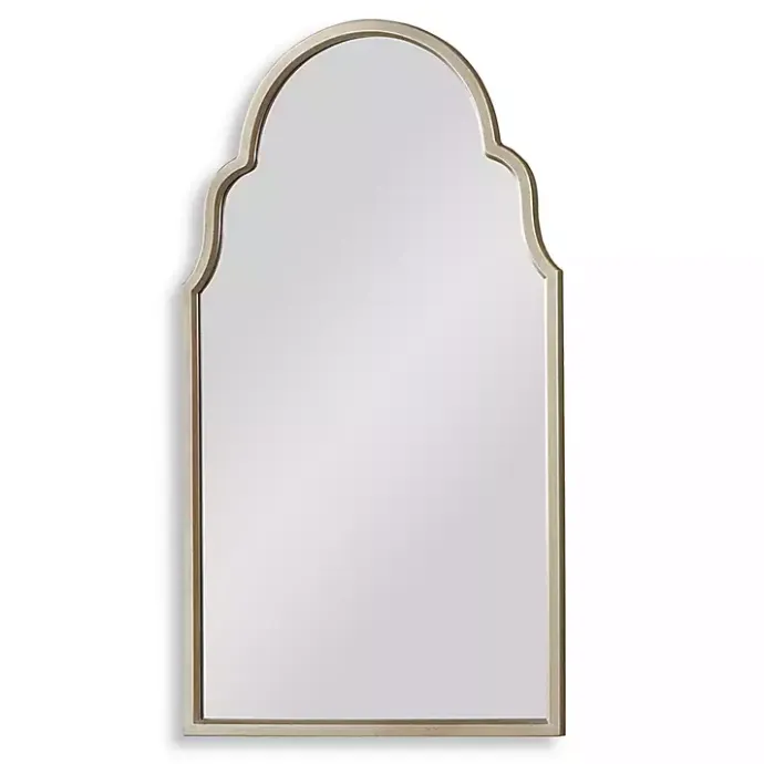 New Kirklands Home Warm Silver Arched Wall Mirror