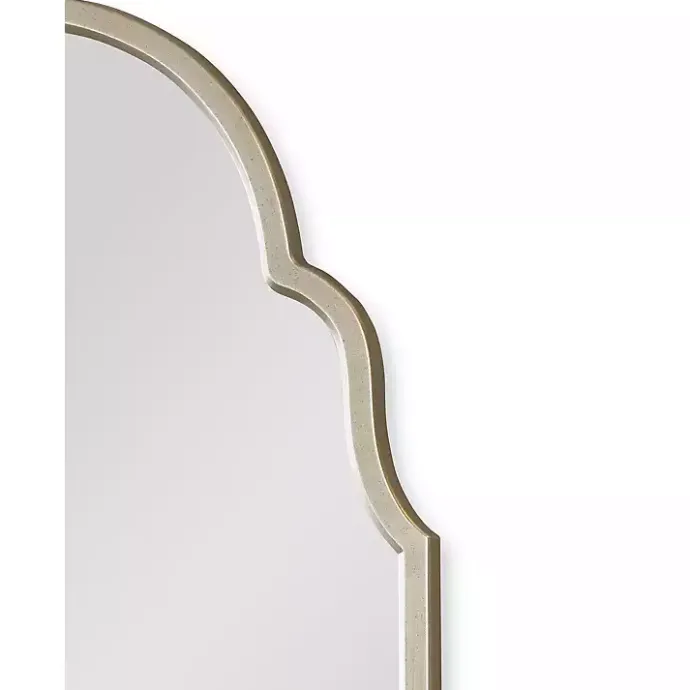 New Kirklands Home Warm Silver Arched Wall Mirror