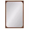 Kirklands Home Warm Walnut Rounded Rectangle Wall Mirror