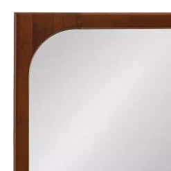Kirklands Home Warm Walnut Rounded Rectangle Wall Mirror