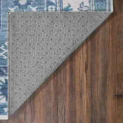 Kirklands Home Washable Shary Area Rug, 5x7 Blue