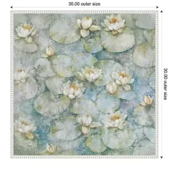 Discount Kirklands Home Water Lilies Framed Canvas Art Print