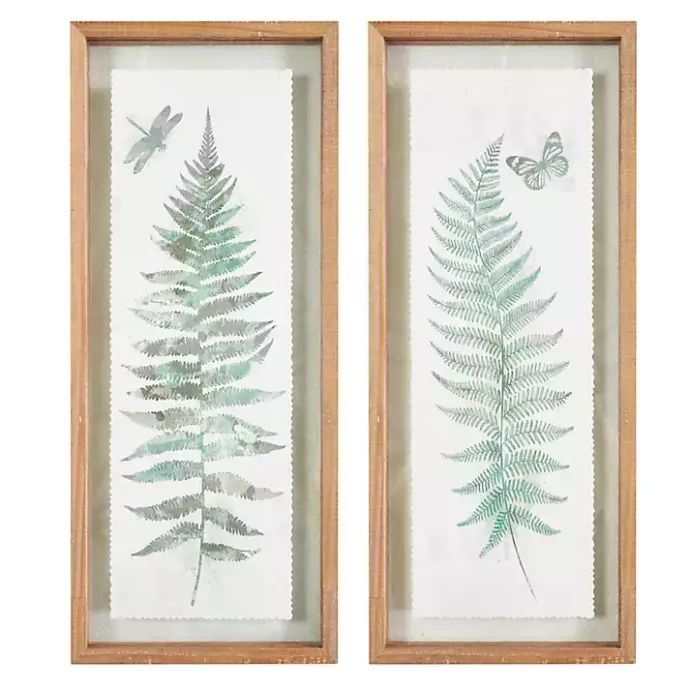 Outlet Kirklands Home Watercolor Ferns 2-pc. Framed Wall Art