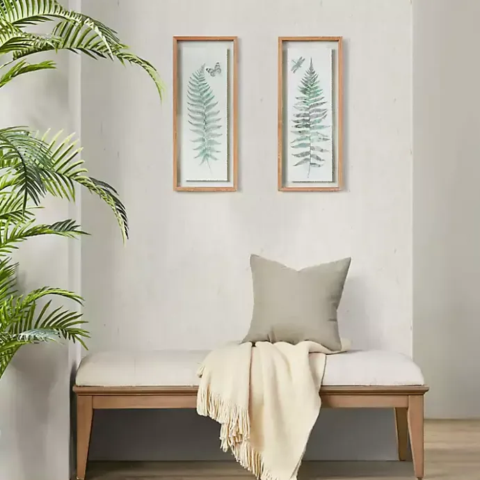 Outlet Kirklands Home Watercolor Ferns 2-pc. Framed Wall Art