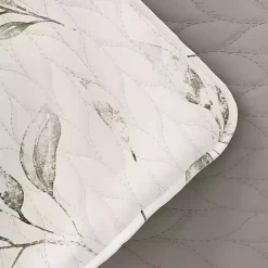 Best Kirklands Home Watercolor Leaves Reversible 3-pc. Queen Quilt Set