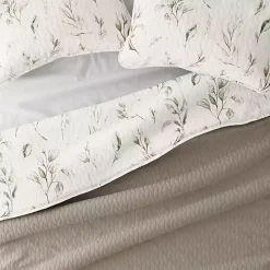 Best Kirklands Home Watercolor Leaves Reversible 3-pc. Queen Quilt Set