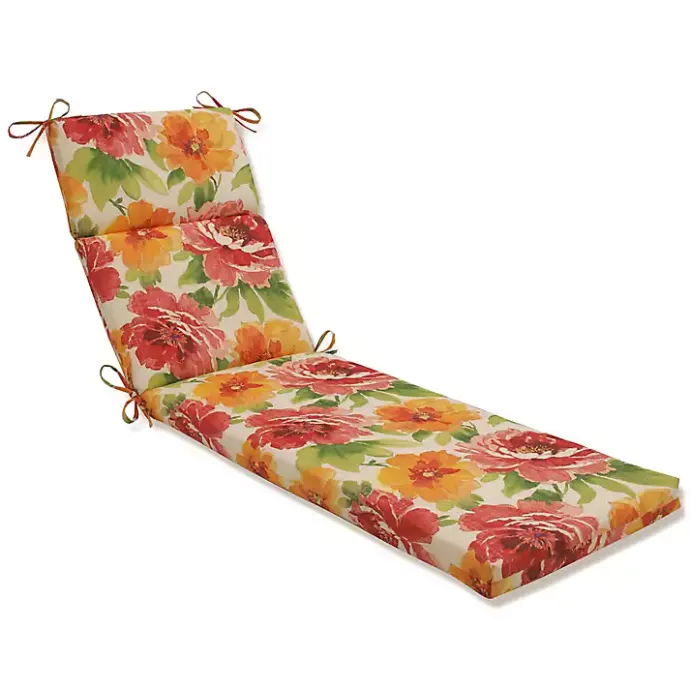Hot Kirklands Home Watercolor Primrose Outdoor Chaise Cushion