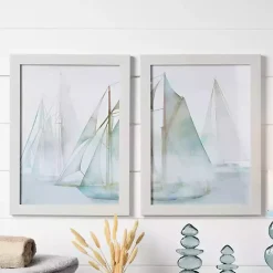 Discount Kirklands Home Watercolor Sailboats Framed Art Prints, Set of 2 Multi