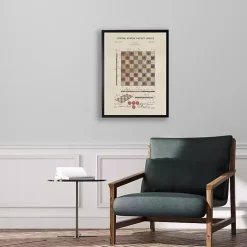 Kirklands Home Watercolor Vintage Checkers Framed Art Print