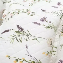 New Kirklands Home Watercolor Wildflower 3-pc. King Quilt Set