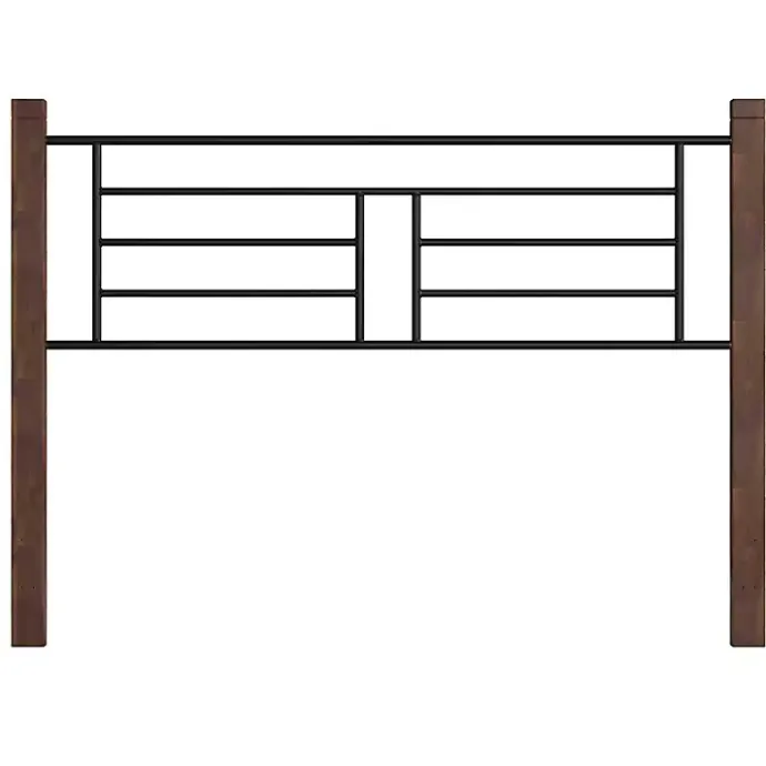 Hot Kirklands Home Weathered Brown Farmhouse Queen Bed