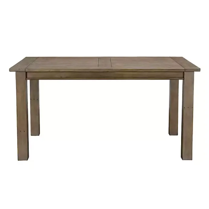 Clearance Kirklands Home Weathered Pine Wood Dining Table Brown