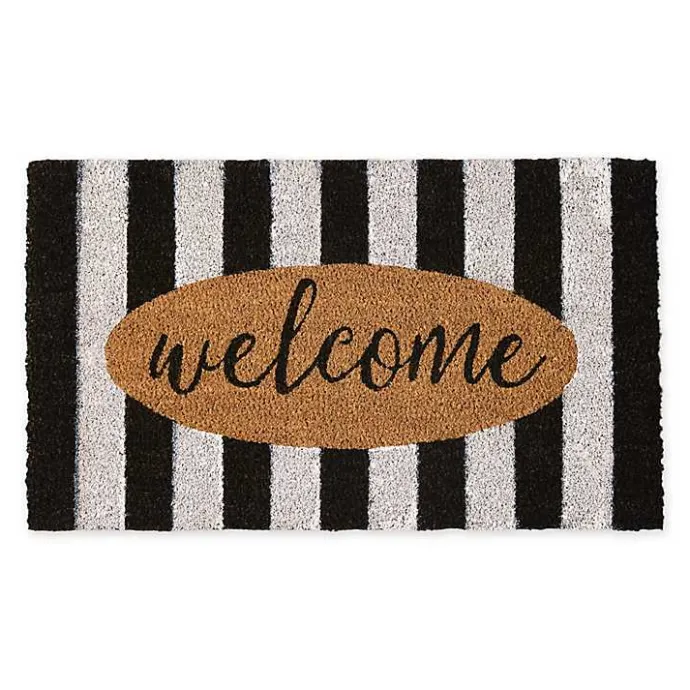 Online Kirklands Home Welcome Cabana Stripe Coir Doormat