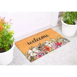 Hot Kirklands Home Welcome Floral Doormat Multi