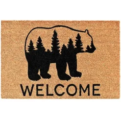 Kirklands Home Welcome Forest Bear Doormat