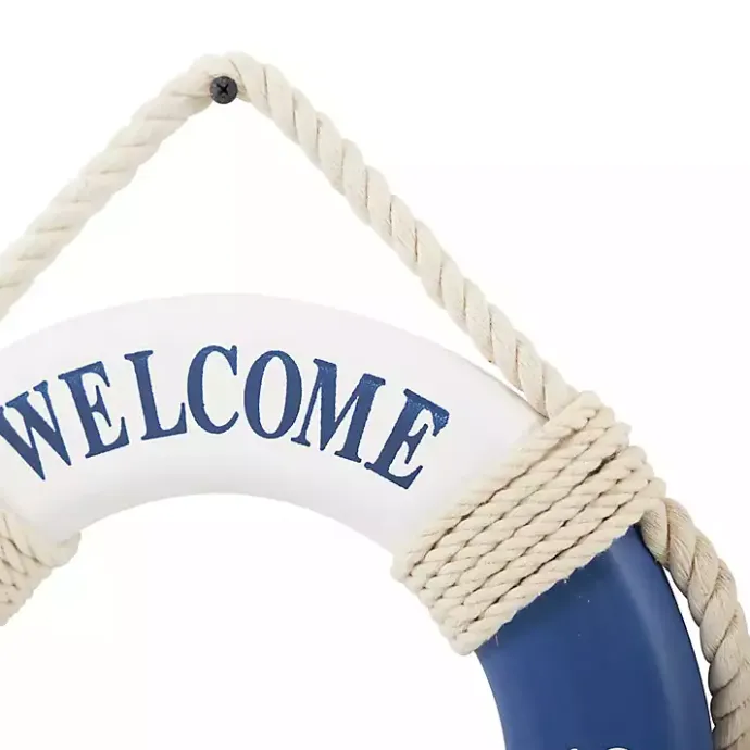 Clearance Kirklands Home Welcome Life Ring Wall Plaques, Set of 2