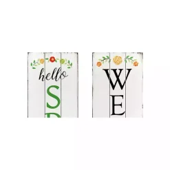 Outlet Kirklands Home Welcome Spring Double Sided Porch Sign