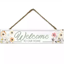 Hot Kirklands Home Welcome to Our Home Floral Wall Plaque