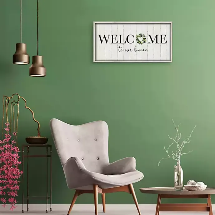 Outlet Kirklands Home Welcome To Our Home Wreath Wall Plaque
