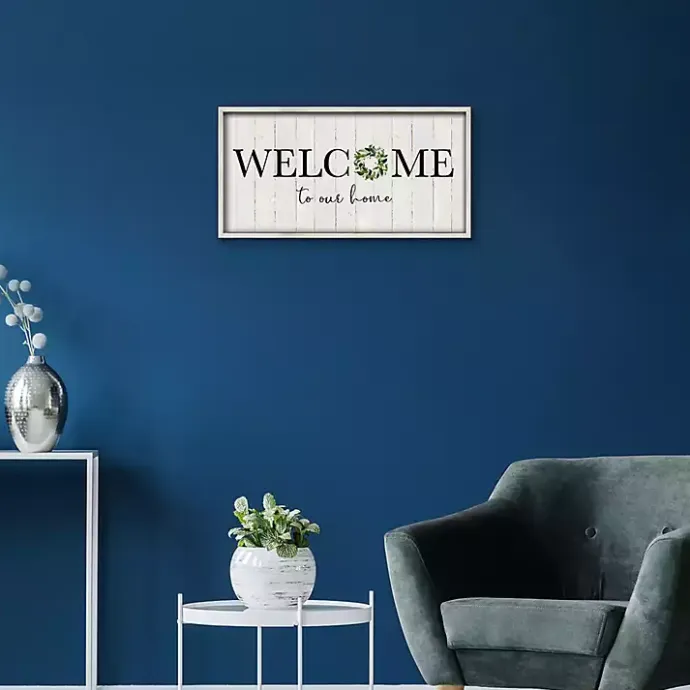 Outlet Kirklands Home Welcome To Our Home Wreath Wall Plaque