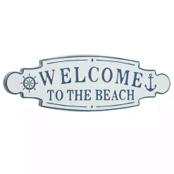 New Kirklands Home Welcome To The Beach Metal Wall Plaque