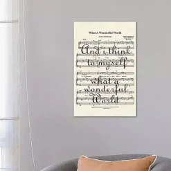 Hot Kirklands Home What A Wonderful World II Canvas Art Print