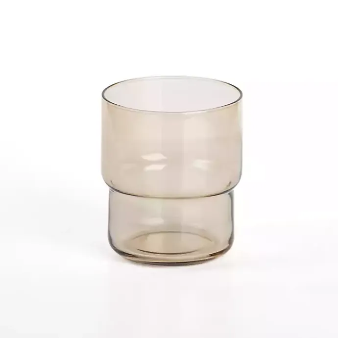 Discount Kirklands Home Wheat Angle Stackable Short Tumbler Tan