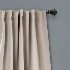 Best Kirklands Home Wheat Back Tab Blackout Curtain Panel Set, 84 in. Tan