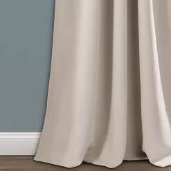 New Kirklands Home Wheat Back Tab Blackout Curtain Panel Set, 95 in. Tan