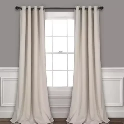 New Kirklands Home Wheat Lush Insulated Curtain Panel Set, 120 in. Tan