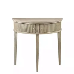 Hot Kirklands Home Wheat Reclaimed Wood Fluted Console Table