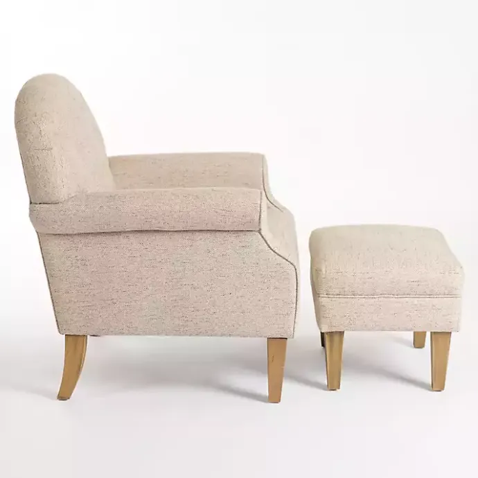 Hot Kirklands Home Wheat Tufted Chair & Ottoman Set Tan